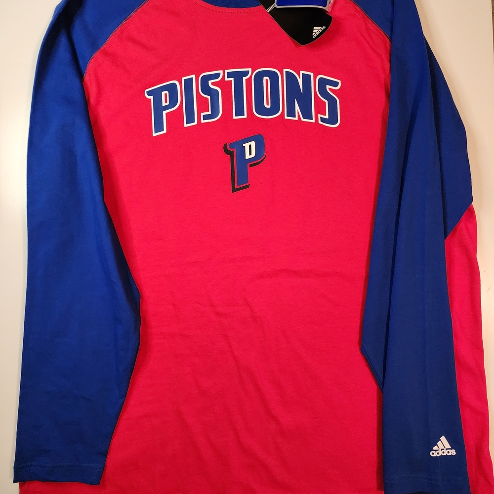 Adidas DETROIT PISTONS Long Sleeve Shirt